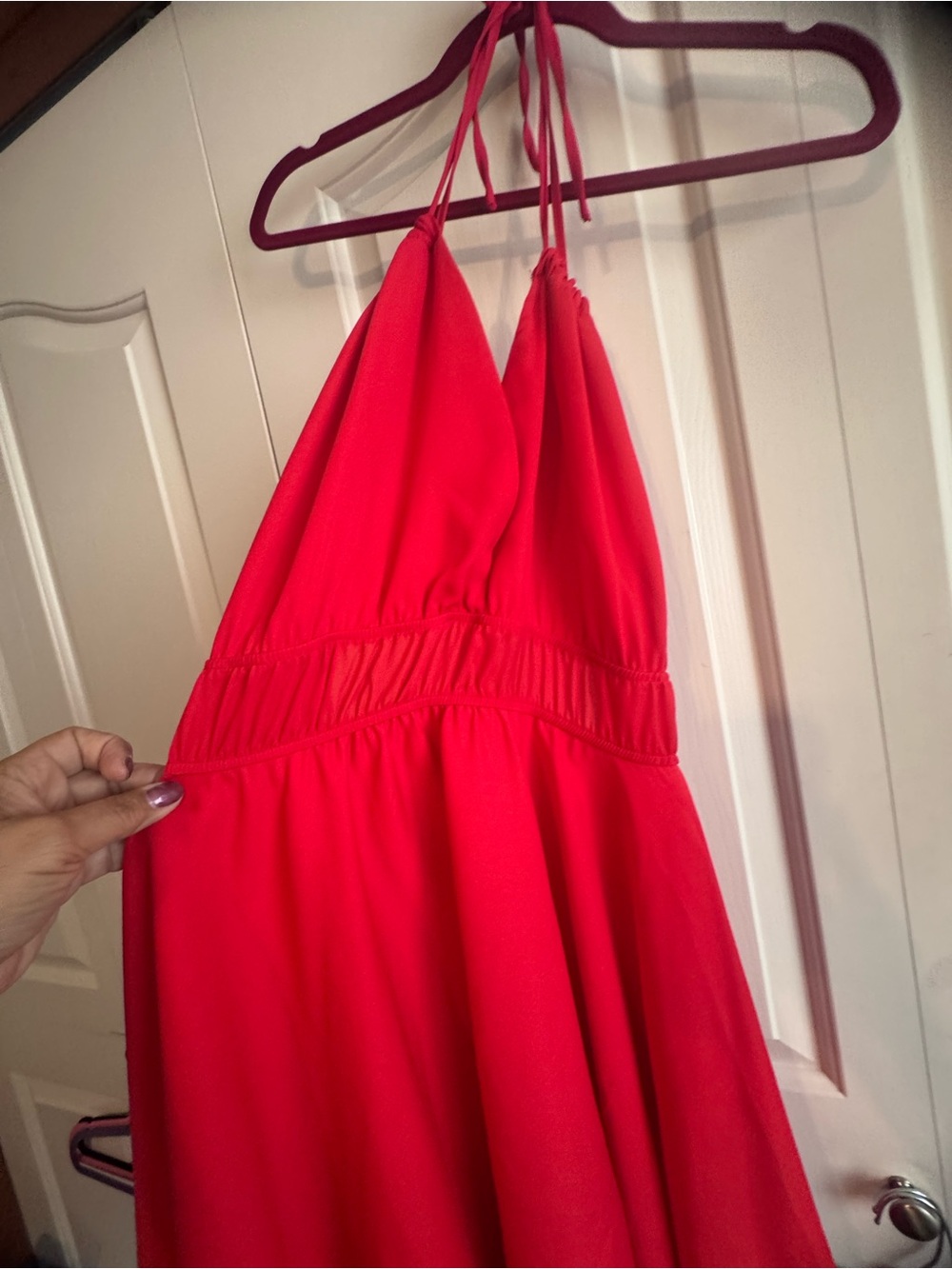 Girls Halter Red Party Dress